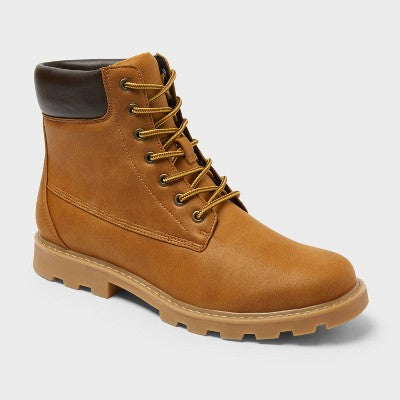 Men's Tahoe Lug Sole Boots - Goodfellow & Co Tan 10.5