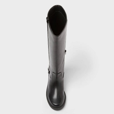 Women’s Hattie Boots with Memory Foam Insole - A New Day Black 7.5