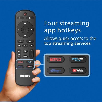 Philips One-Touch Programming Streaming Replacement Remote: Infrared Tv Accessory