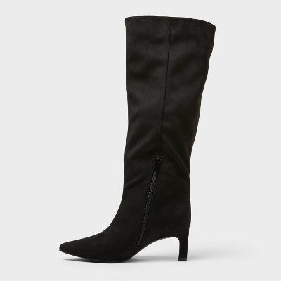 Women’s Justice Boots with Memory Foam Insole – A New Day Black 6.5