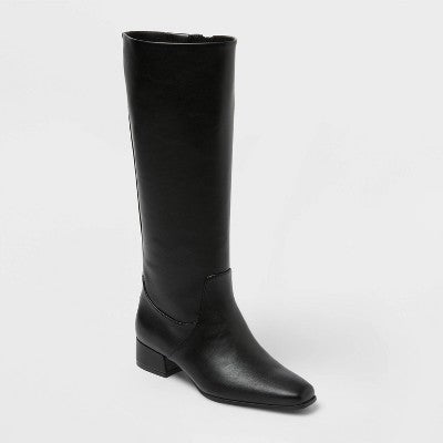 Women’s Wide Width & Calf Rhi Boots with Memory Foam Insole – Universal Thread Brown 8.5WC