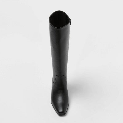 Women’s Wide Width & Calf Rhi Boots with Memory Foam Insole – Universal Thread Black 5WC11WC