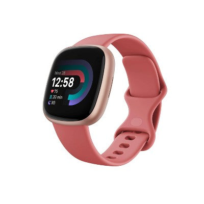 Fitbit Versa 4 Smartwatch - Graphite Aluminum With Black Band