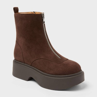 Women’s Honor Boots with Memory Foam Insole – Wild Fable Dark Brown 8.5