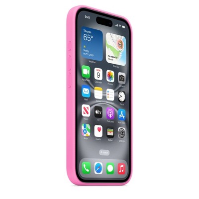 Apple Iphone 16 Silicone Case With Magsafe - Plum