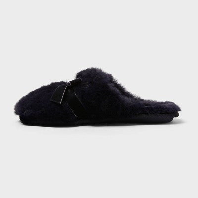 Women's Arbor Plush Scuff Slippers - Auden Blue M