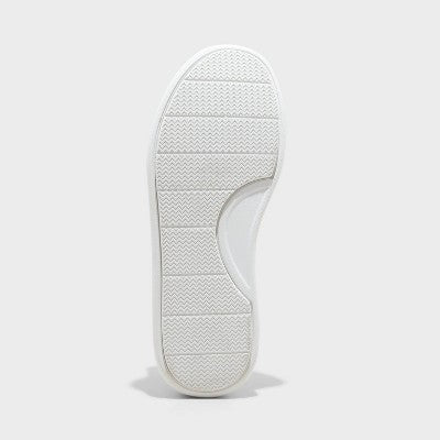 Men's Scout Sneakers - Goodfellow & Co White 12: Lace Up, Cushioned Footbed, Mesh Construction