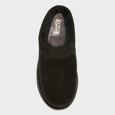 Dluxe By Dearfoams Men's Lith Moc Toe Clog Slippers - Light Brown 11