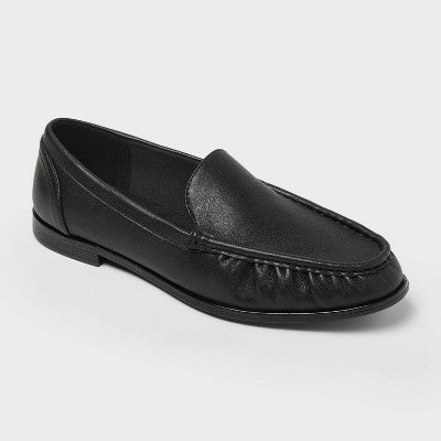 Women’s James Rouched Loafers With Memory Foam Insole – A New Day Brown 7.5