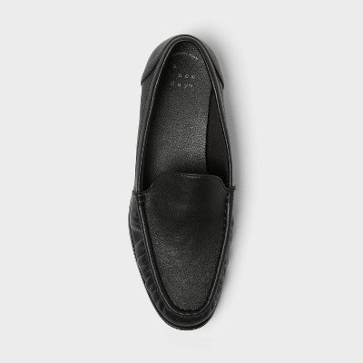 Women’s James Rouched Loafers With Memory Foam Insole – A New Day Brown 7.5