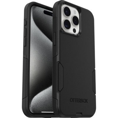 Otterbox Iphone 15 Pro Max Commuter Series Case - Black: Wireless Charging Compatible