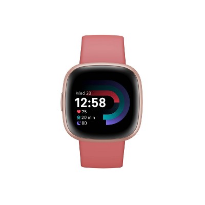 Fitbit Versa 4 Smartwatch - Graphite Aluminum With Black Band