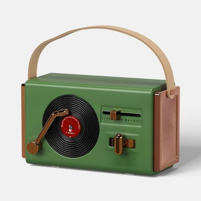 Retro Tech Wireless Bluetooth Speaker - Heyday Green Fruit: Portable Usb-C, Rechargeable 8-Hour Battery
