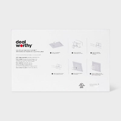 Full Motion 40" - 90" Tv Mount - Dealworthy: Steel, 120Lb Capacity