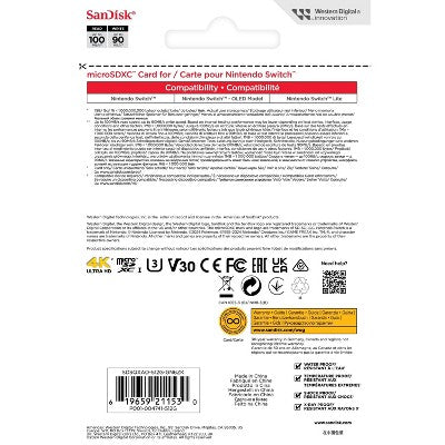 SanDisk Nintendo Switch 512GB Pokemon: MicroSD 100 Mbps Memory Card