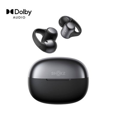Shokz Opendots One True Wireless Earbuds - Gray: Usb-C, Built-In Microphone, Water-Resistant