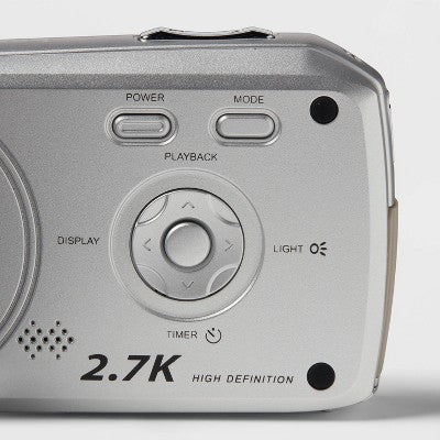 8Mp Camcorder - Heyday Silver: Built-In Microphone, 512Gb Storage, 2.7K Video