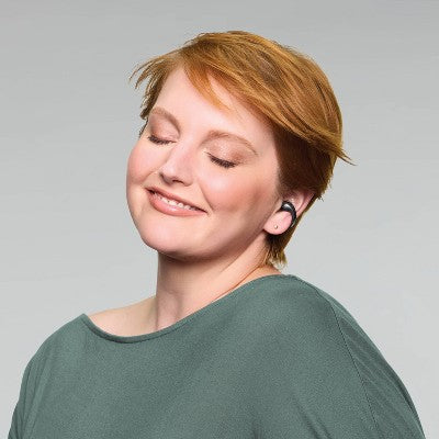 Open-Ear Jewelry Earbuds - Heyday Black: Usb-C, Built-In Microphone, Sweat-Resistant