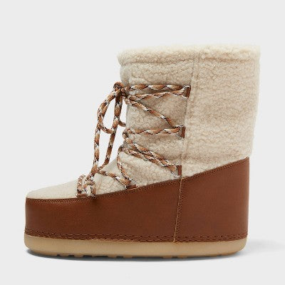 Women’s Zenita Boots with Memory Foam Insole - Universal Thread Cognac 8