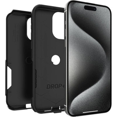 Otterbox Iphone 15 Pro Max Commuter Series Case - Black: Wireless Charging Compatible