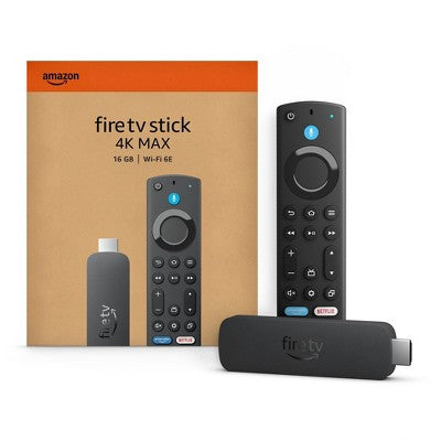Amazon Fire Tv Stick 4K Max Streaming Device, Wi-Fi 6, Alexa Voice Remote -  Includes Tv Controls (2023)