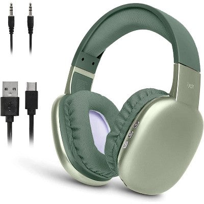 Wired On-Ear Translucent Jelly Headphones - Heyday Matcha: Built-In Microphone