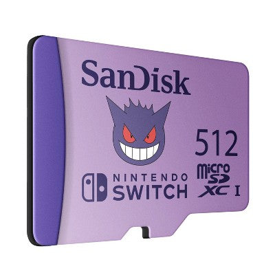 SanDisk Nintendo Switch 512GB Pokemon: MicroSD 100 Mbps Memory Card