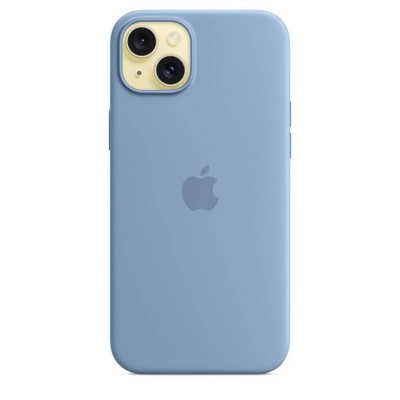 Apple Iphone 15 Plus Silicone Case With Magsafe - Storm Blue