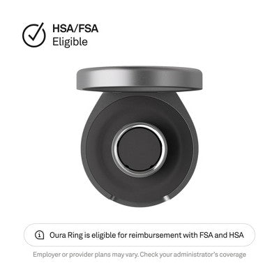 Oura Ring 4 Charging Case Silver Size 10