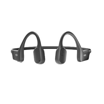 Shokz Openrun Bluetooth Wireless Headphones - Black: Open-Ear, Built-In Microphone, Water-Resistant