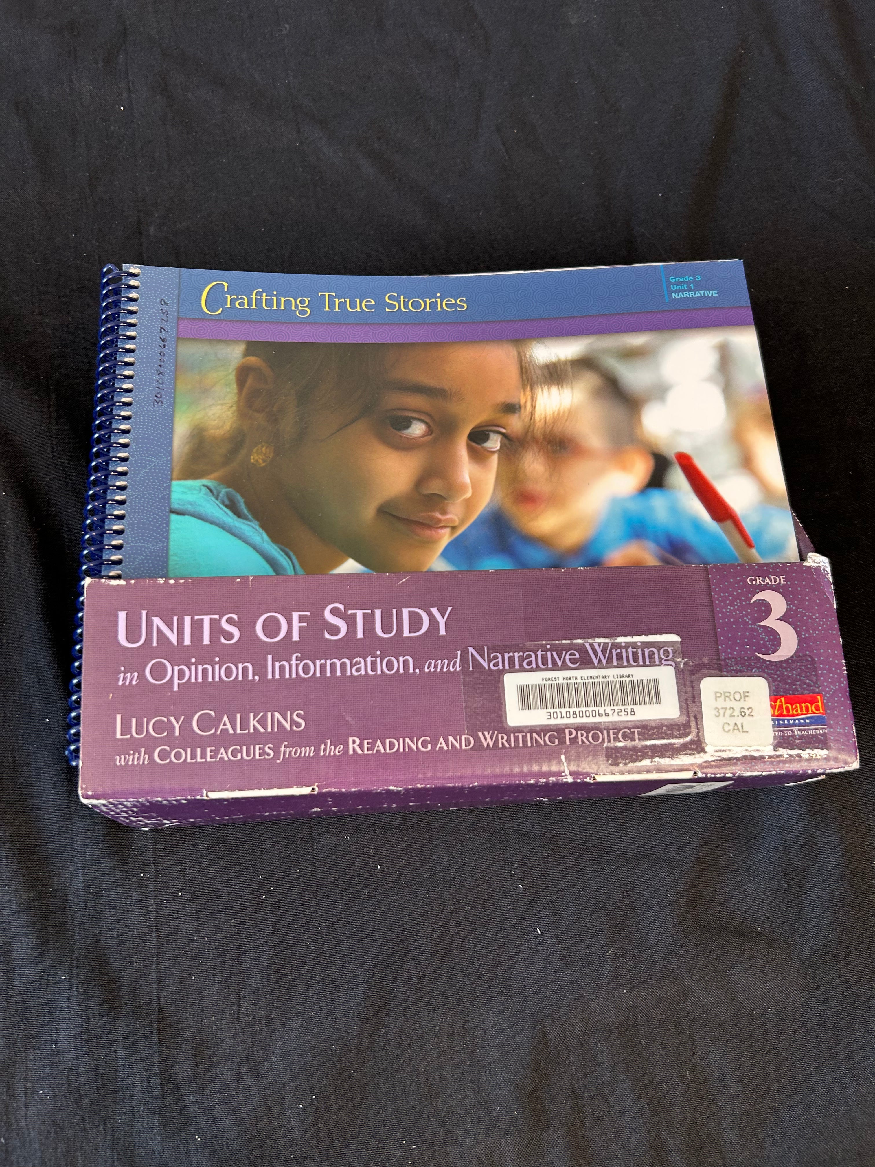 Units of Study Grade 3 – in Opinion, Information, and Narrative Writing (Lucy Calkins) Complete Box Set w/ CD