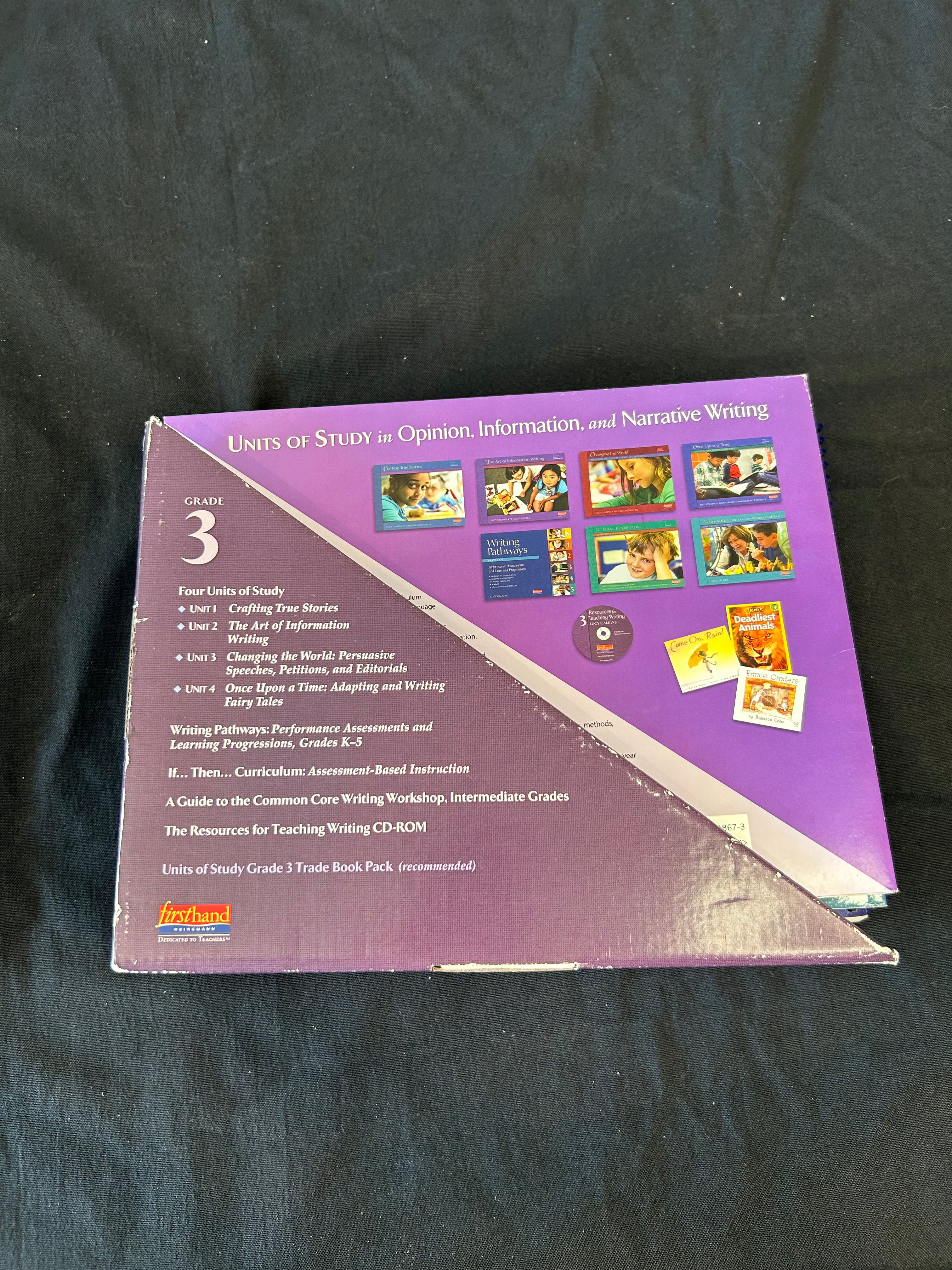 Units of Study Grade 3 – in Opinion, Information, and Narrative Writing (Lucy Calkins) Complete Box Set w/ CD