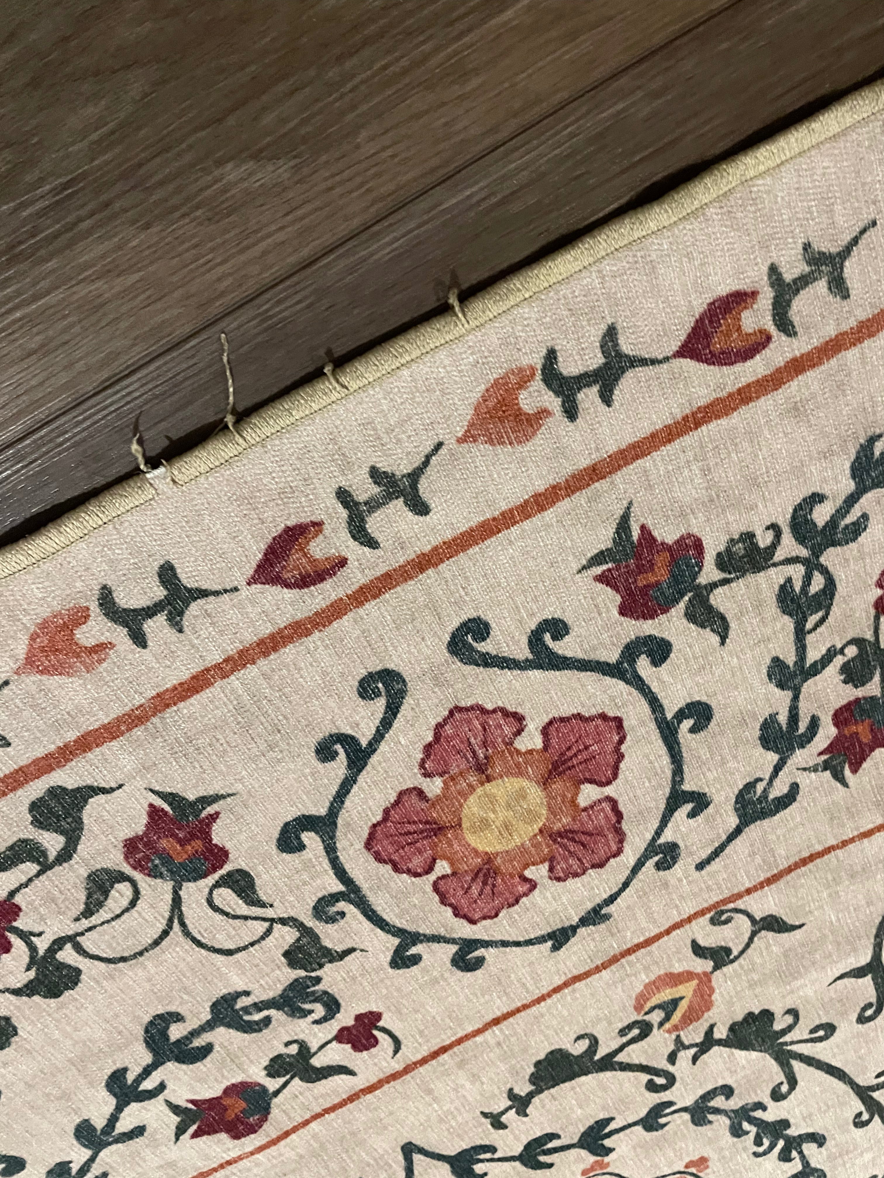 Ruggable Flatwoven Suzani – 8x10 Washable Rug Cover (No Pad)