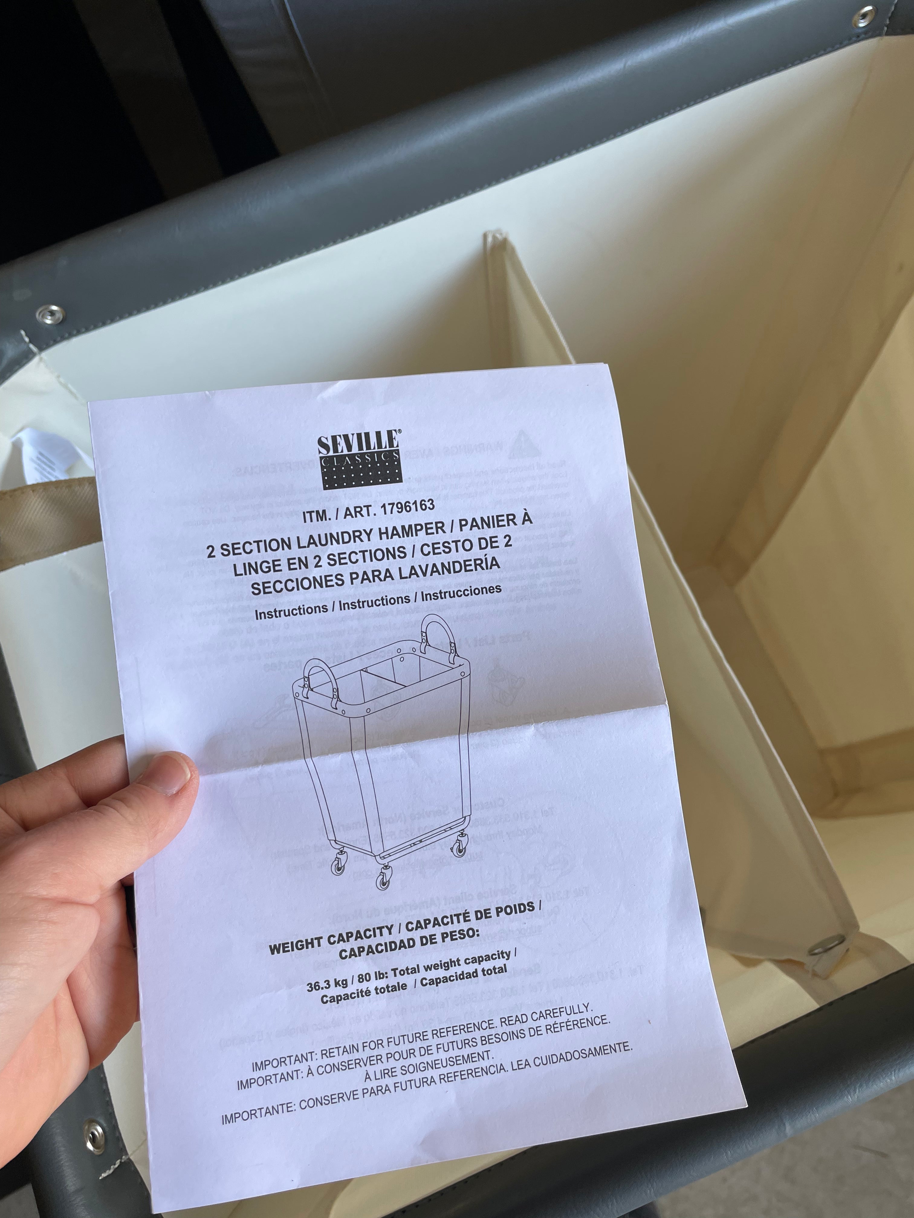 Seville Hamper 2-Section