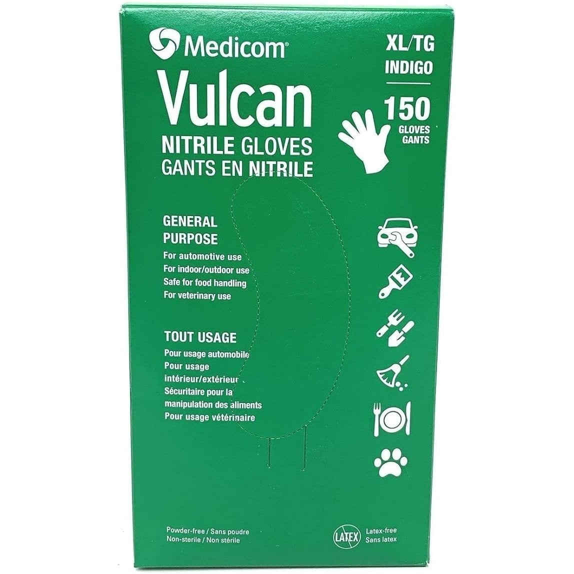 Vulcan Nitrile Gloves Lg