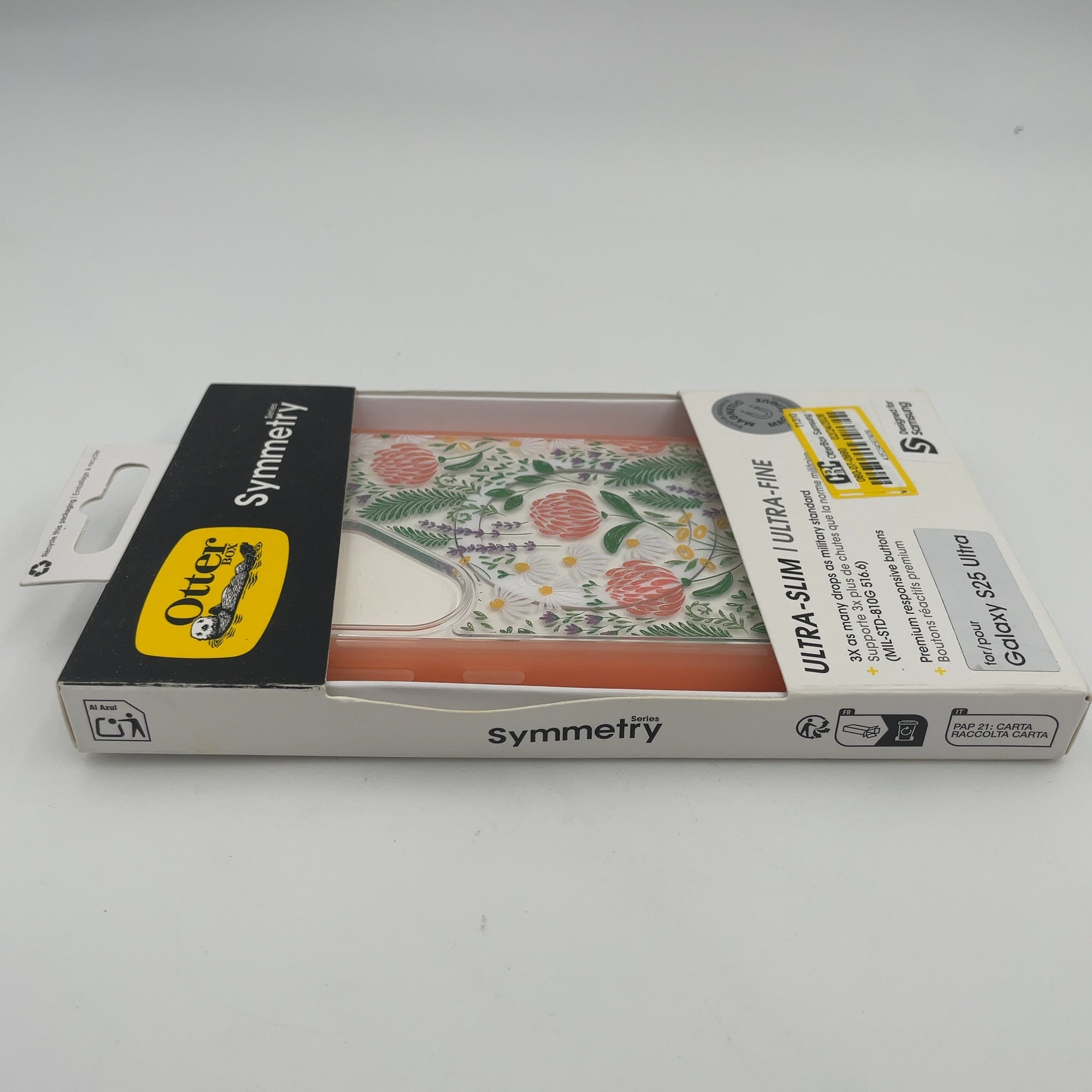 Otterbox Samsung Galaxy S25 Ultra Symmetry Series Case With Magnets - Peachy Bloom: Solid Plastic Protection For Electronics
