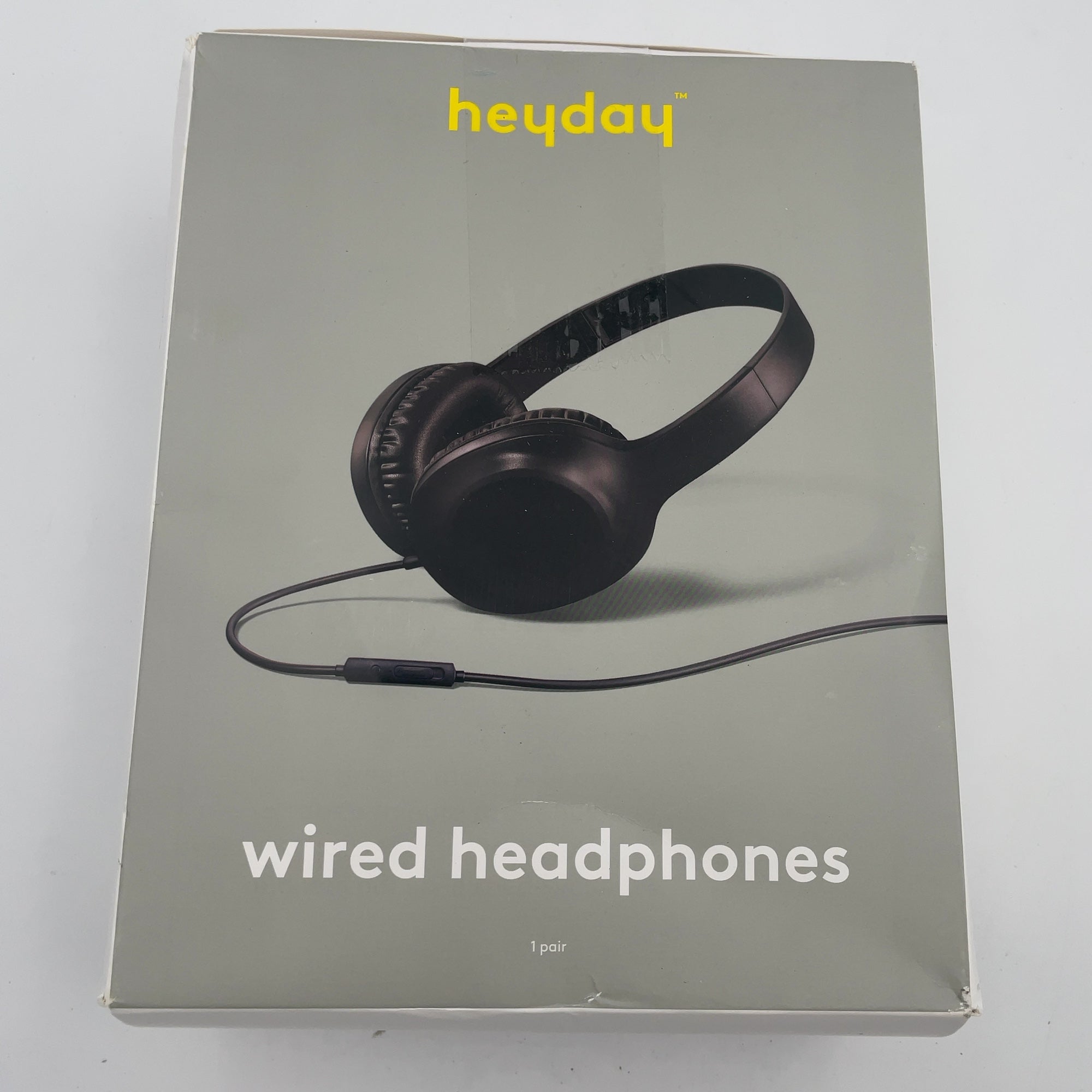 Wired On-Ear Headphones With Microphone - Heyday Black
