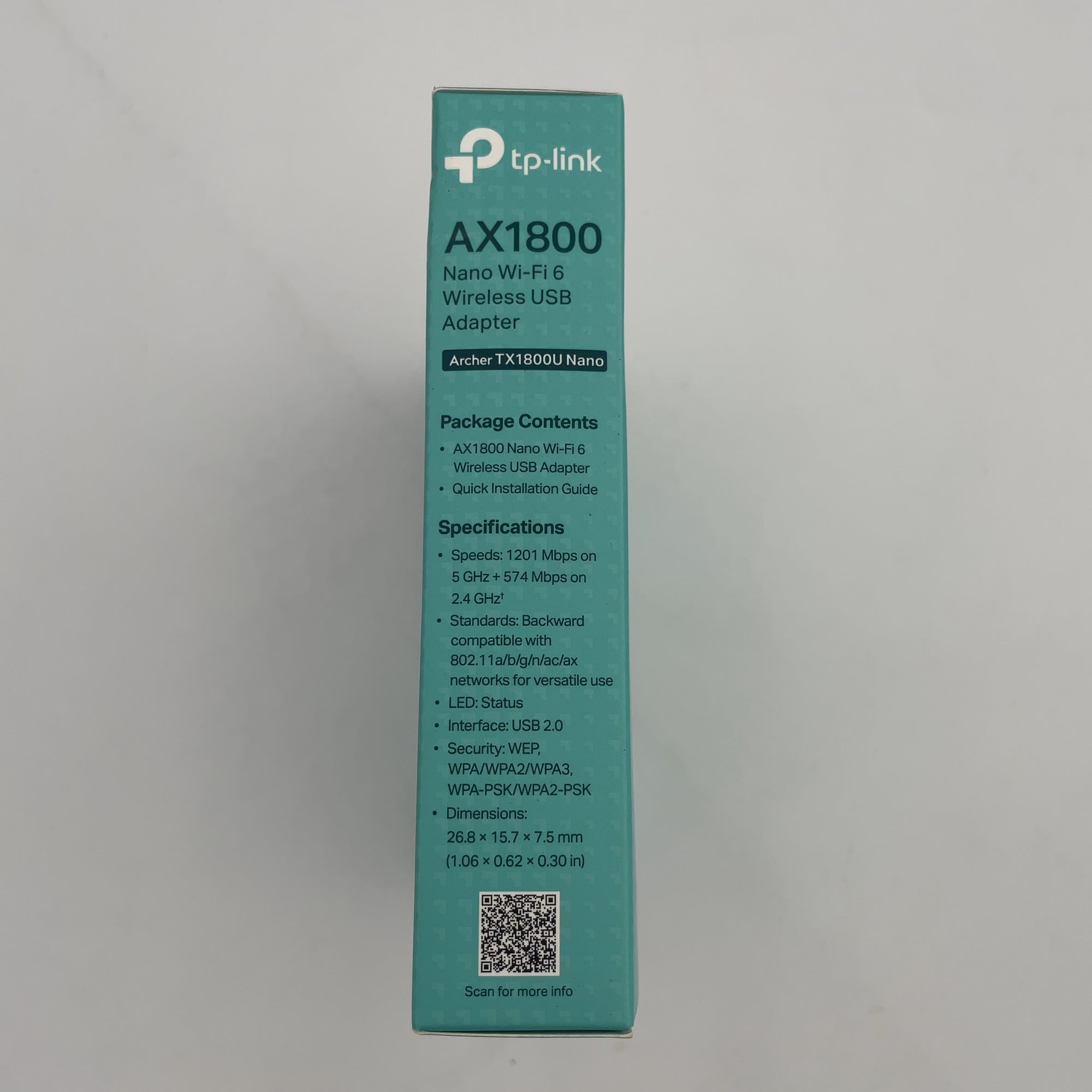 Tp-Link Archer Tx1800U Nano Wi-Fi Usb Adapter: Dual Band Wireless 6 Adapter