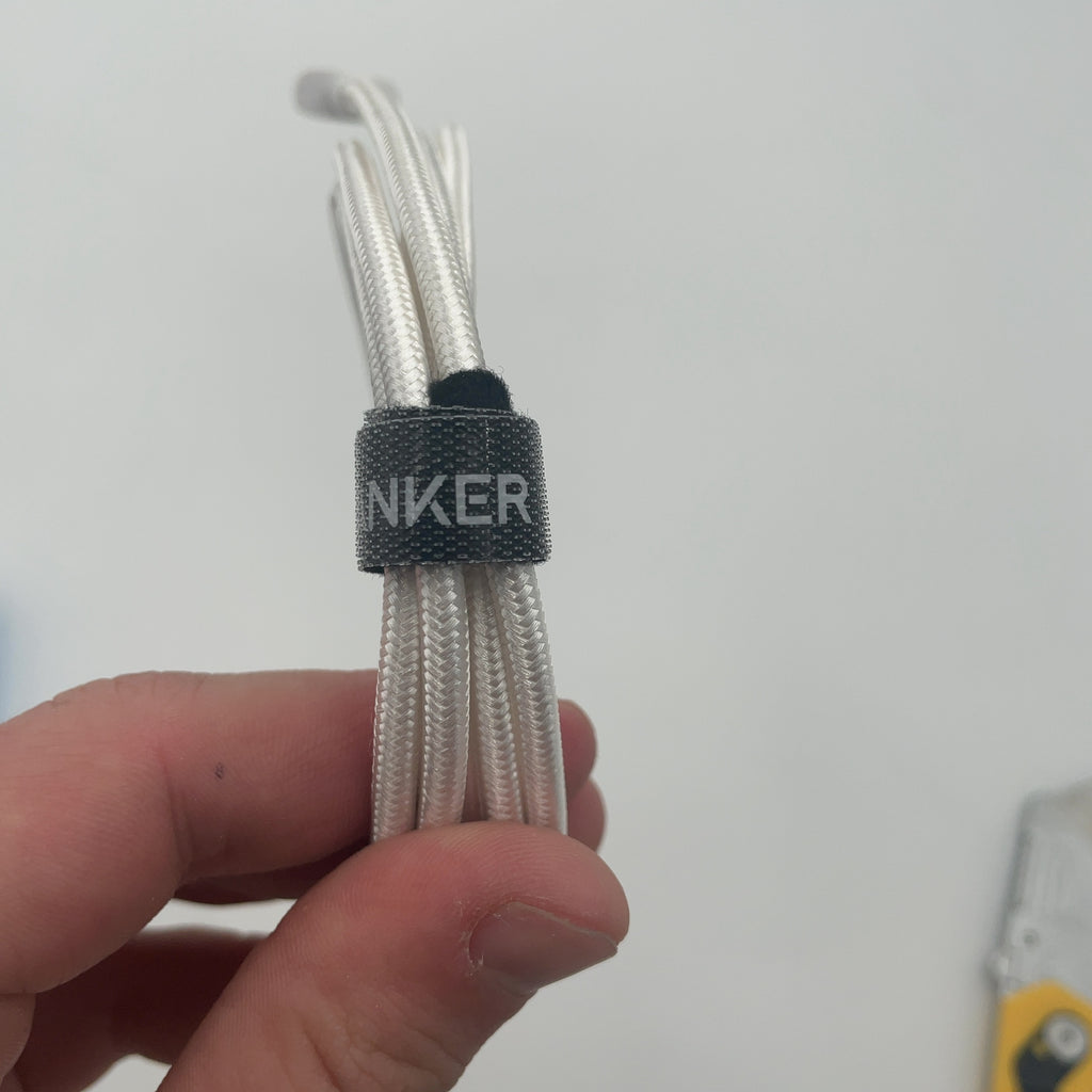 Anker 6' Braided Lightning To Usb-A Charging Cable - White: Apple Lightning Connector