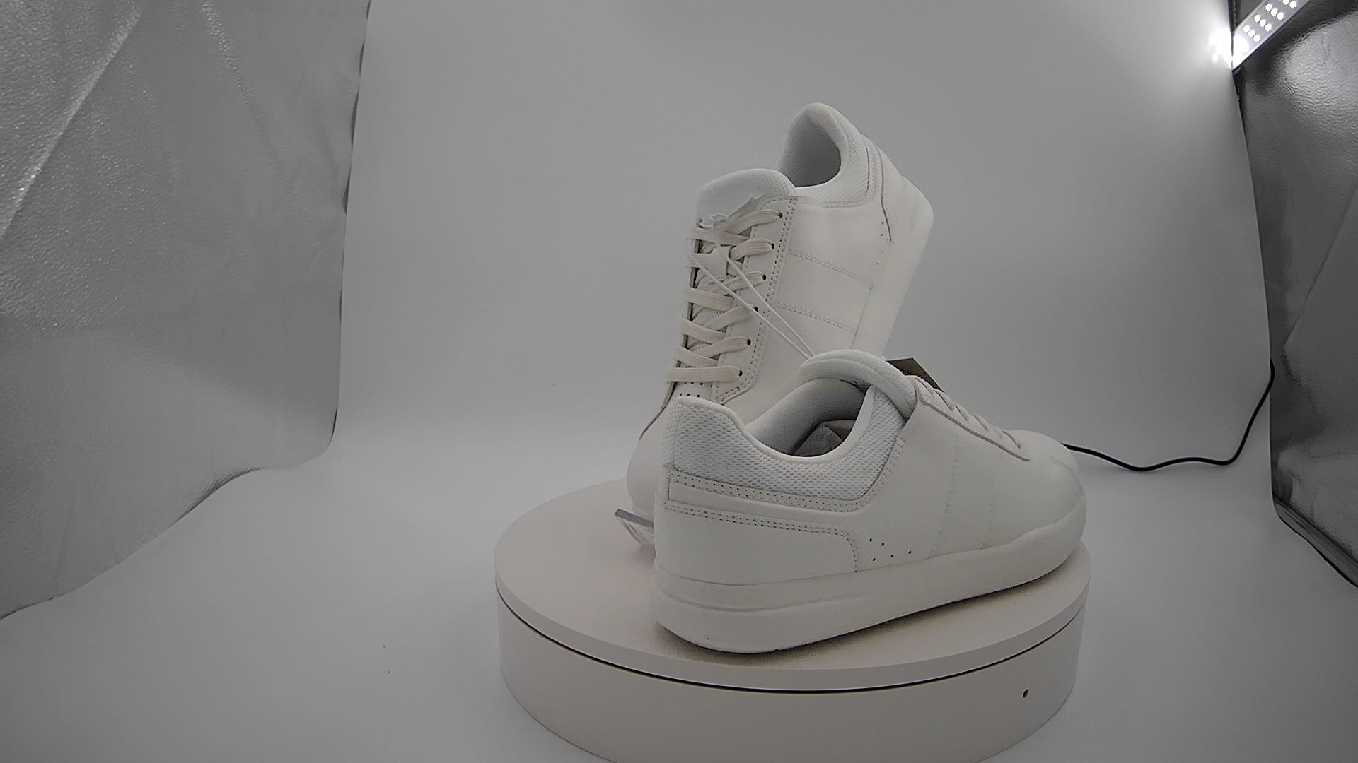 Men's Scout Sneakers - Goodfellow & Co White 7: Lace Up, Cushioned Footbed, Mesh Construction