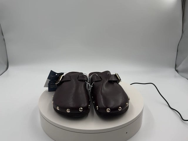 Women's Lee Clog Mule Flat - Universal Thread Brown 6: Slip-On, Non-Marking Sole, Textured Outsole