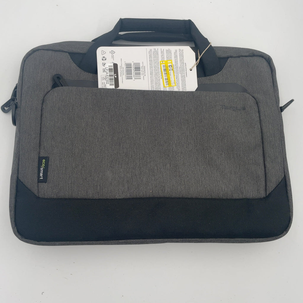 Targus 14" Cypress Slim Briefcase With Ecosmart - Gray: Fits Up To 14" Laptop, Nylon Shell