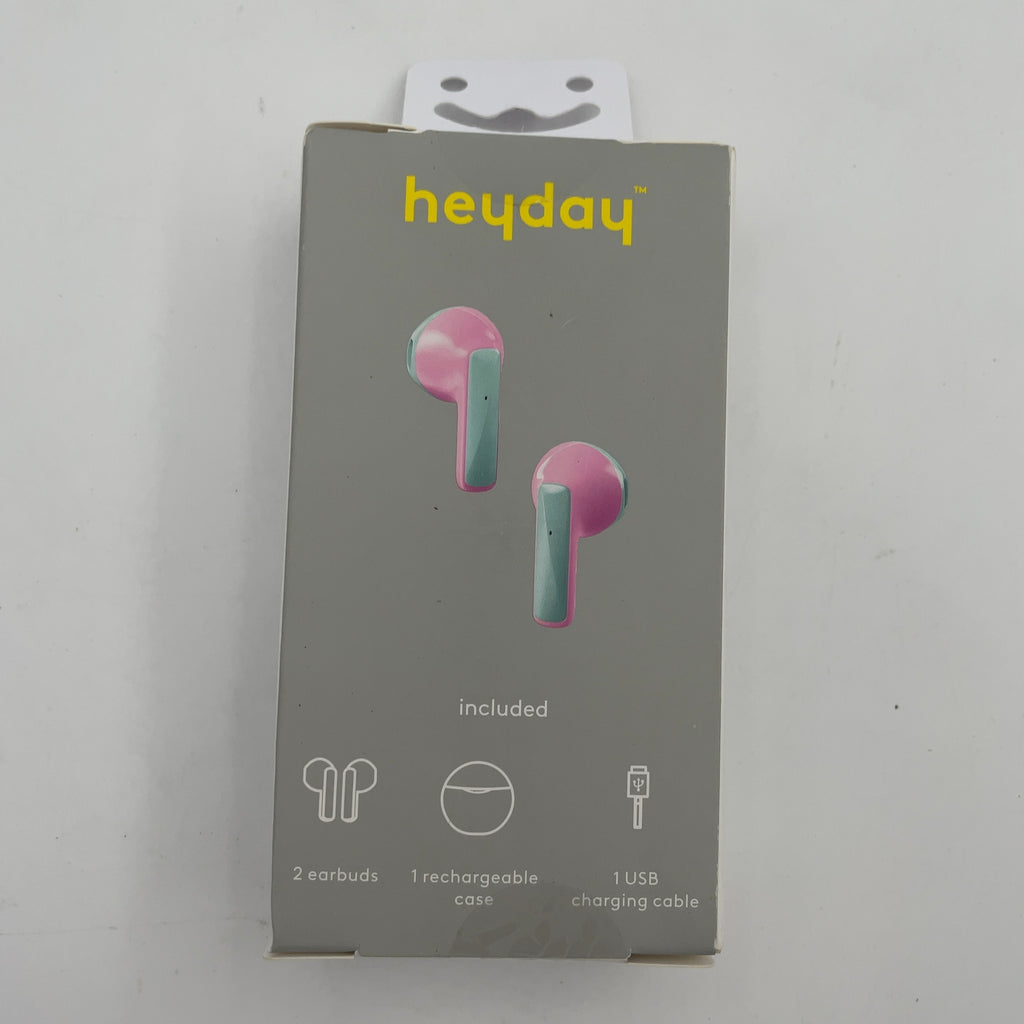 True Wireless Bluetooth Earbuds - Heyday Candy Pink: In-Ear Headphones, Polyurethane Cushion, No Mic