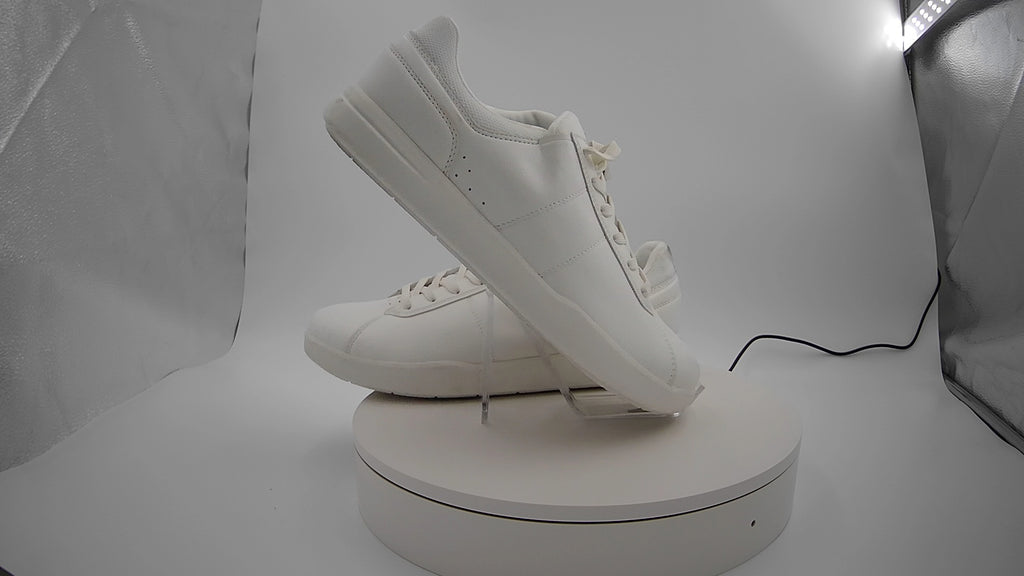 Men's Scout Sneakers - Goodfellow & Co White 13: Lace-Up, Cushioned Footbed, Mesh Construction