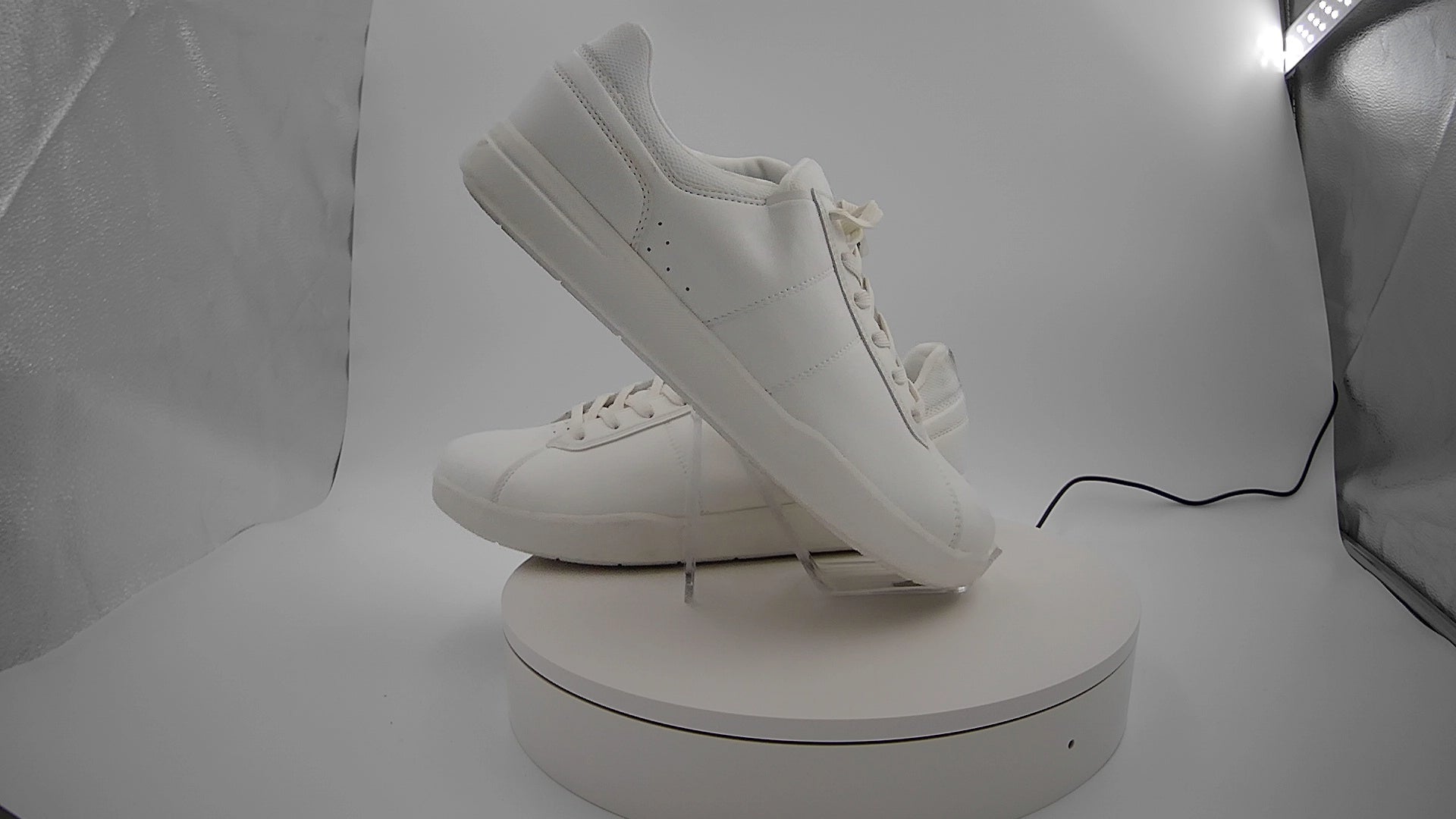 Men's Scout Sneakers - Goodfellow & Co White 13: Lace-Up, Cushioned Footbed, Mesh Construction