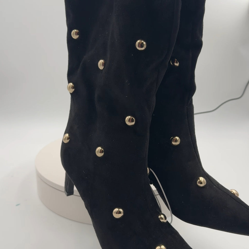 Women’s Justice Boots With Memory Foam Insole – A New Day Jet Black 7.5