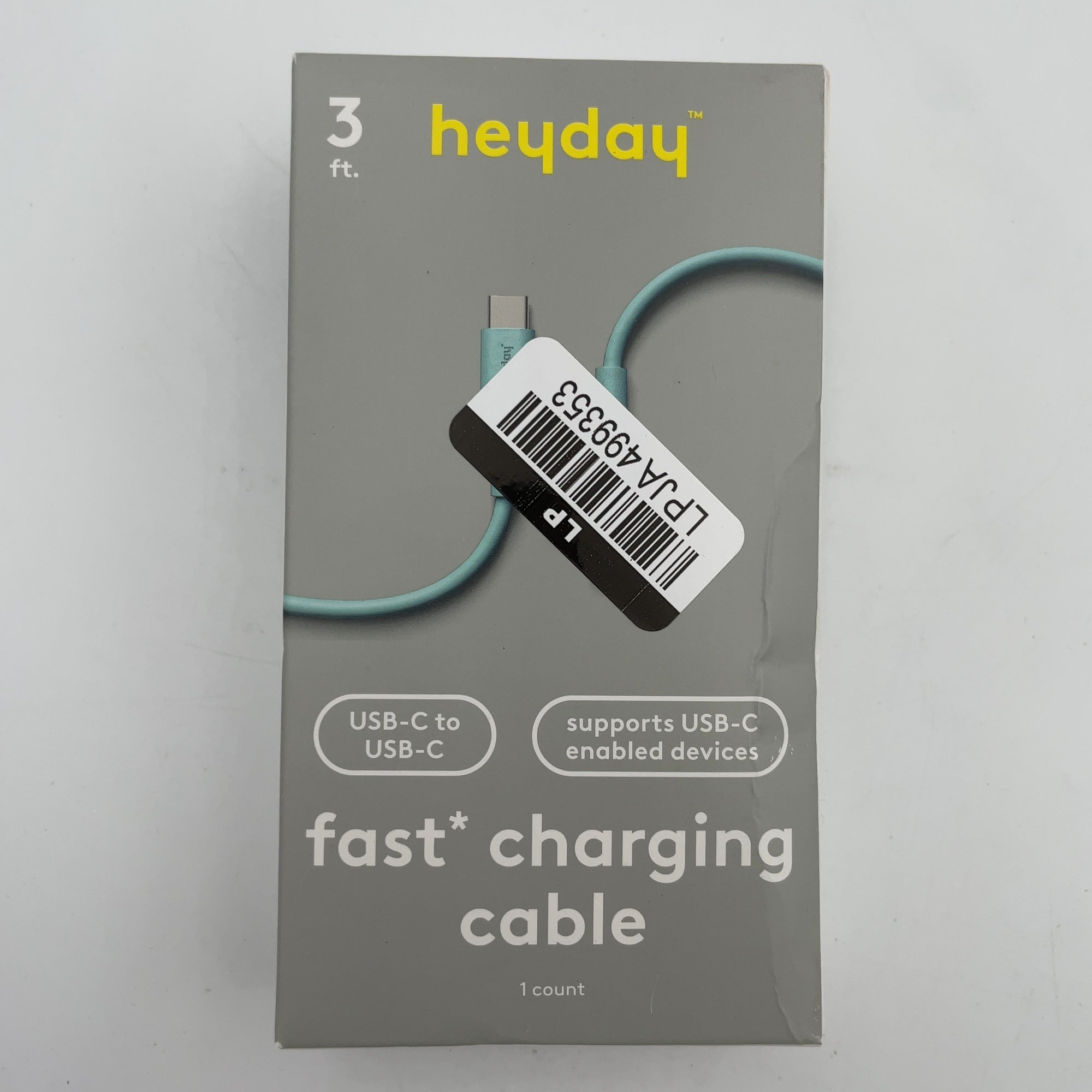 3' Usb-C To Usb-C Cable - Heyday Spring Teal: Charging Cord
