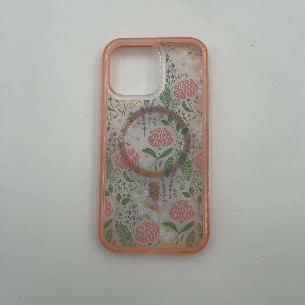 Otterbox Iphone 15 Pro Max Symmetry Series Case With Magsafe - Peachy Bloom: Polycarbonate Fruit Pattern