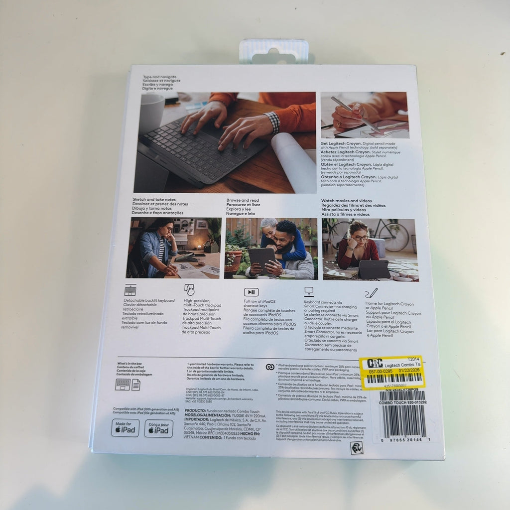 Logitech Combo Touch For Ipad 10Th Gen And A16 -Oxford Gray