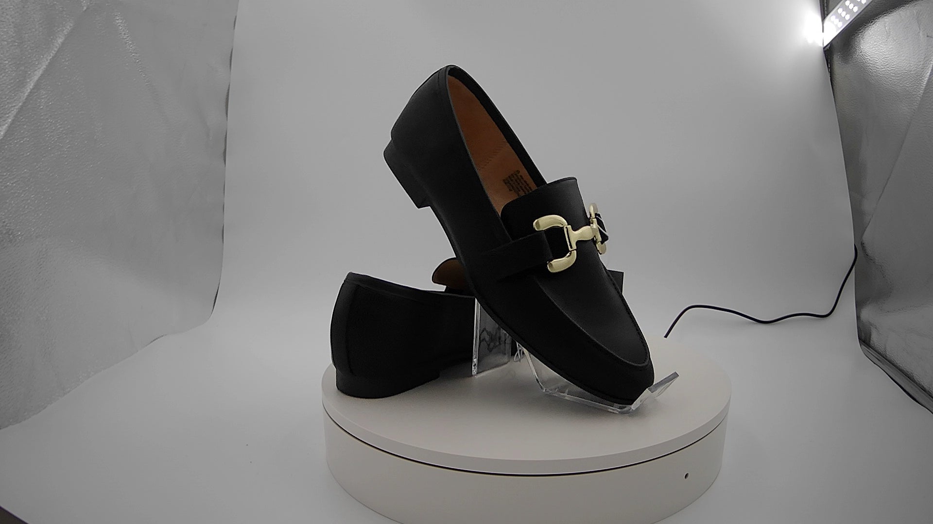 Women's Carolyn Loafers with Memory Foam Insole - A New Day Black 9.5: Slip On, Block Heel, Closed Round Toe